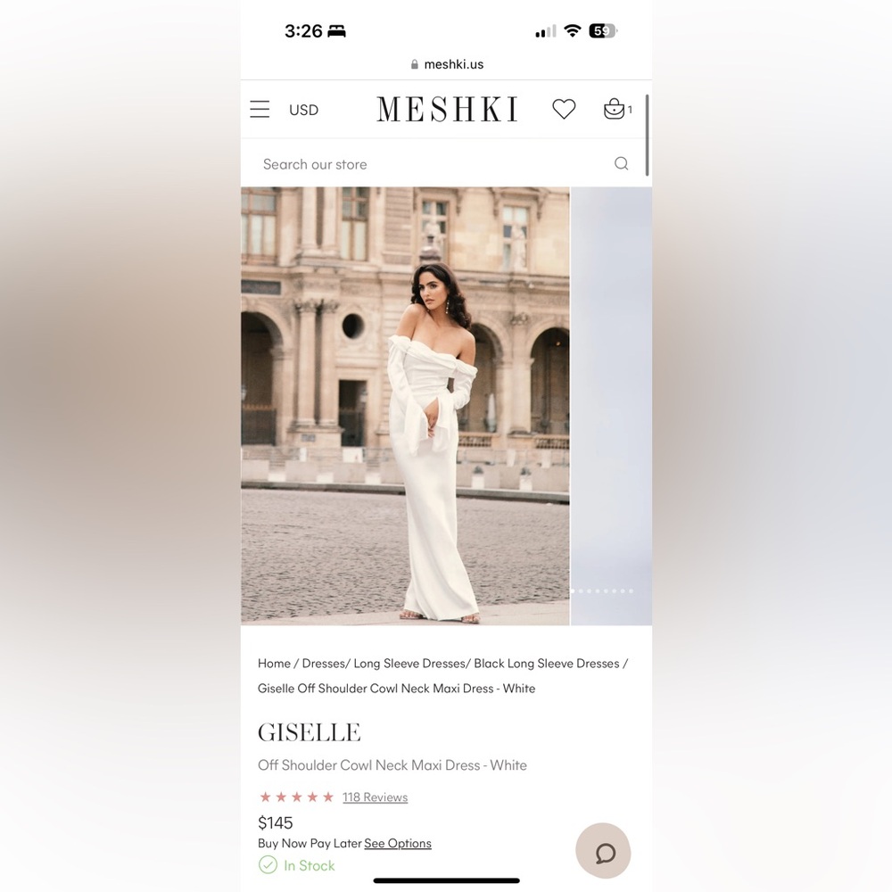 Meshki Giselle Satin Maxi Dress